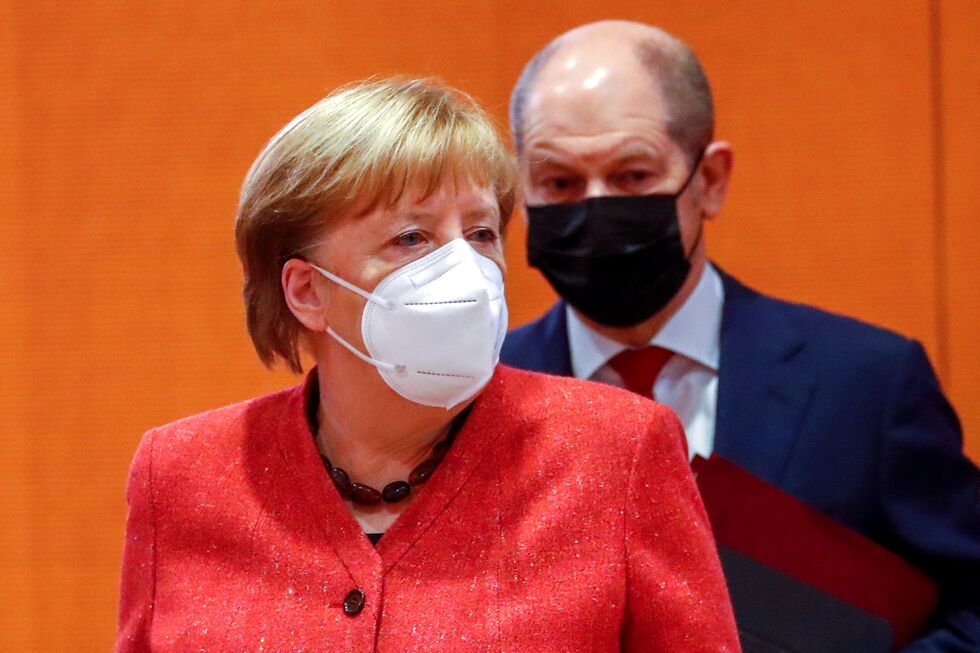 Angela Merkel e Olaf Scholz