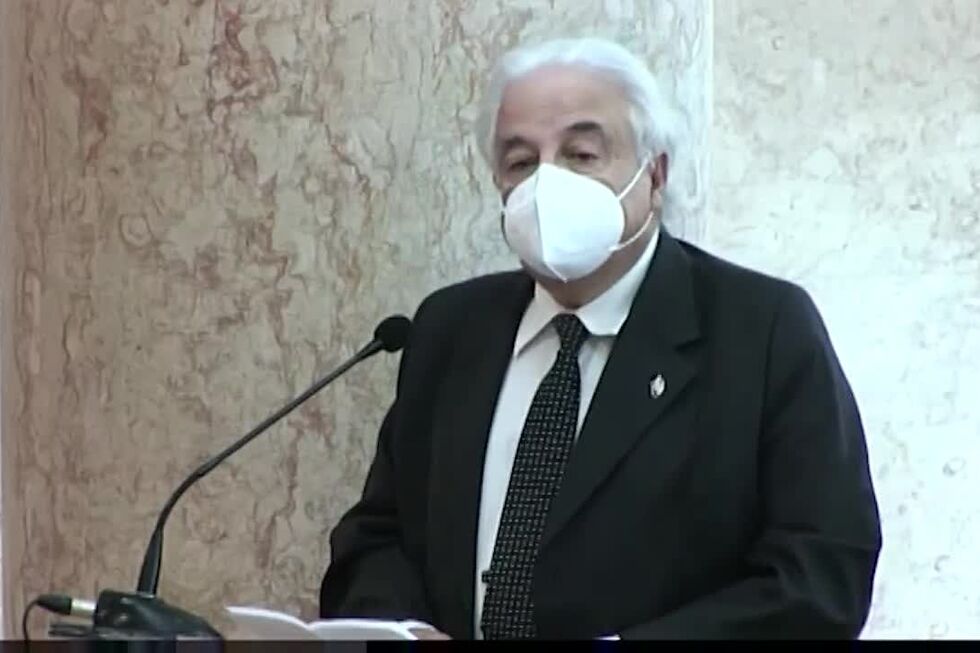 José Tribolet no Parlamento.