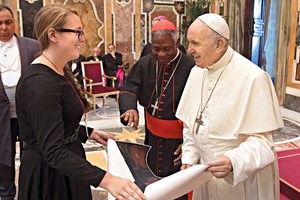Ela luta pelo ambiente no Vaticano