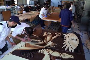 "Guernica", a famosa obra de Picasso ganha uma versão em chocolate