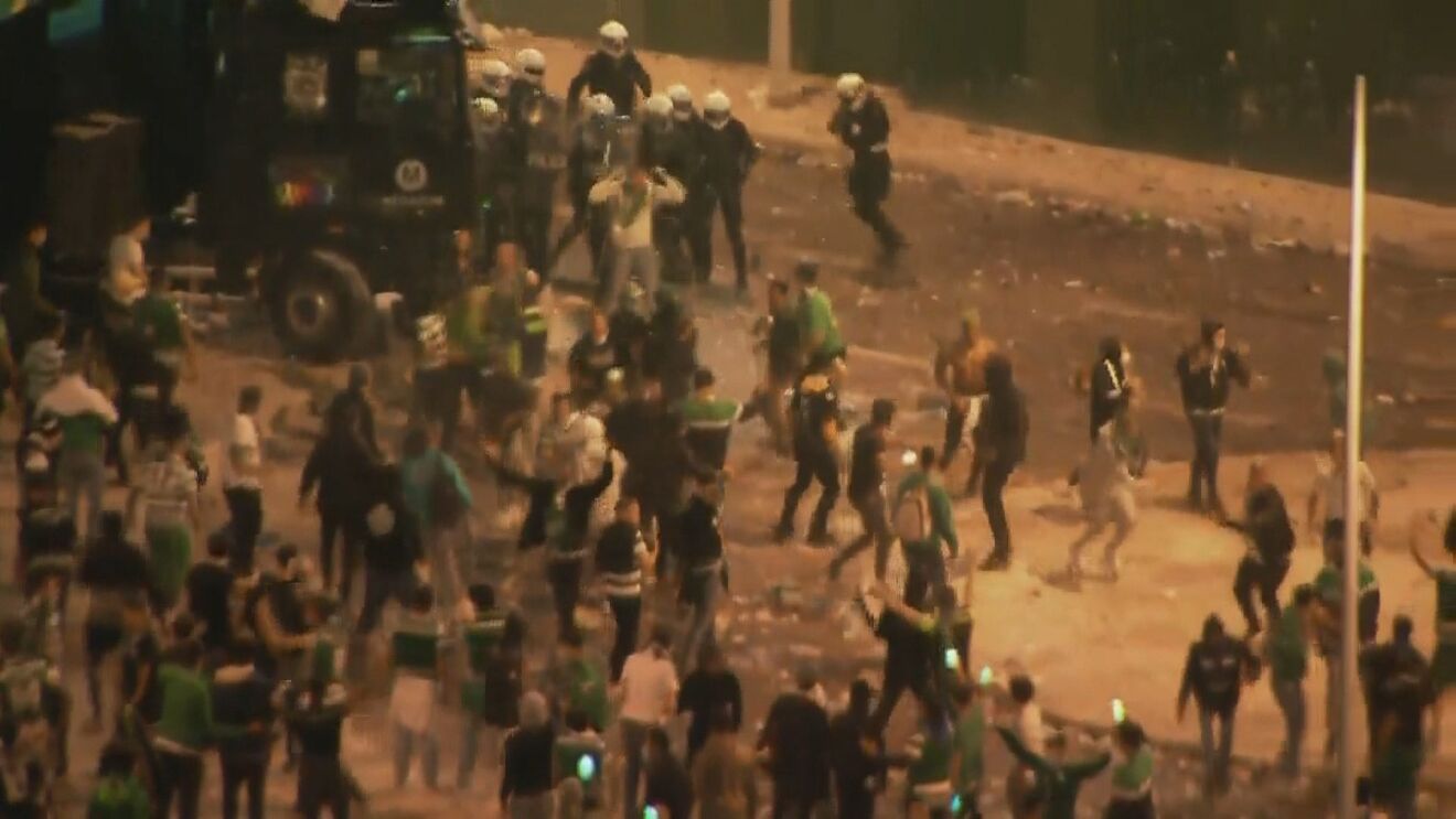 Polícia obrigada a disparar em Alvalade