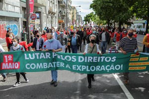 1º Maio: Mais de mil pessoas protestam em Lisboa pelos direitos dos trabalhadores