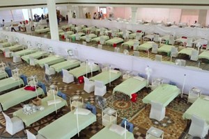 Nova Deli transformou templo em hospital para doentes infetados com covid-19