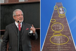 Erros e escorrimentos. Obelisco de €600 mil entrou em obras