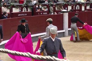 Praça de touros de Las Ventas voltou a receber público - sábado