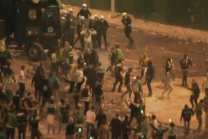Polícia obrigada a disparar em Alvalade
