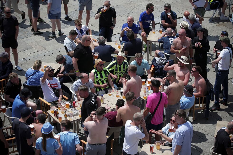 Adeptos ingleses no Porto