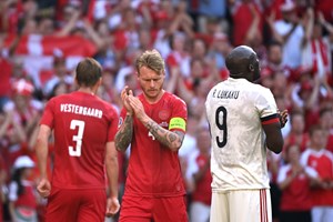 Euro2020: Dinamarca-Bélgica parou ao minuto 10 para homenagear Eriksen