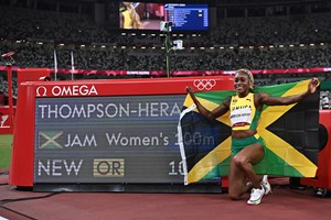 Tóquio2020: 'Supersónica' Elaine Thompson brilhou no estádio olímpico