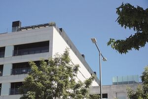 Prédio está localizado numa zona nobre da cidade de Leiria