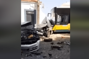Acidente autocarro Lisboa