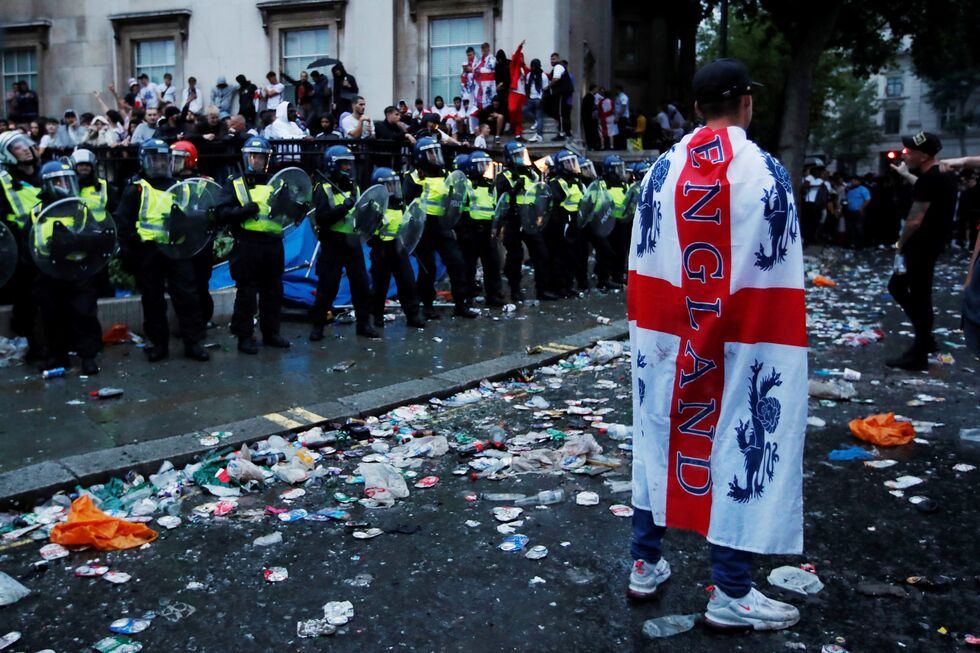 Fãs da Inglaterra no Euro2020