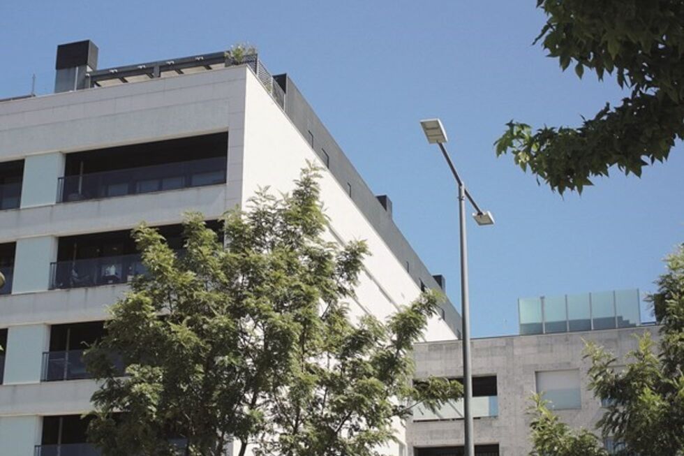 Prédio está localizado numa zona nobre da cidade de Leiria