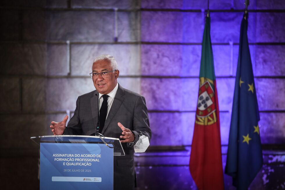 António Costa na assinatura do acordo sobre 'Formação Profissional e Qualificação'