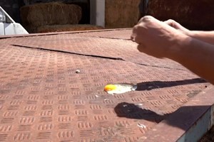 Calor na Grécia é tanto que se pode fritar um ovo no chão