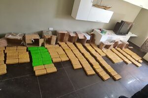 Cocaína apreendida no Peru