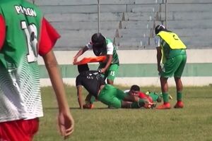 Futebolistas atacados por enxame de abelhas durante jogo na Bolívia - sábado