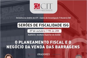 ISG promove serões de fiscalidade