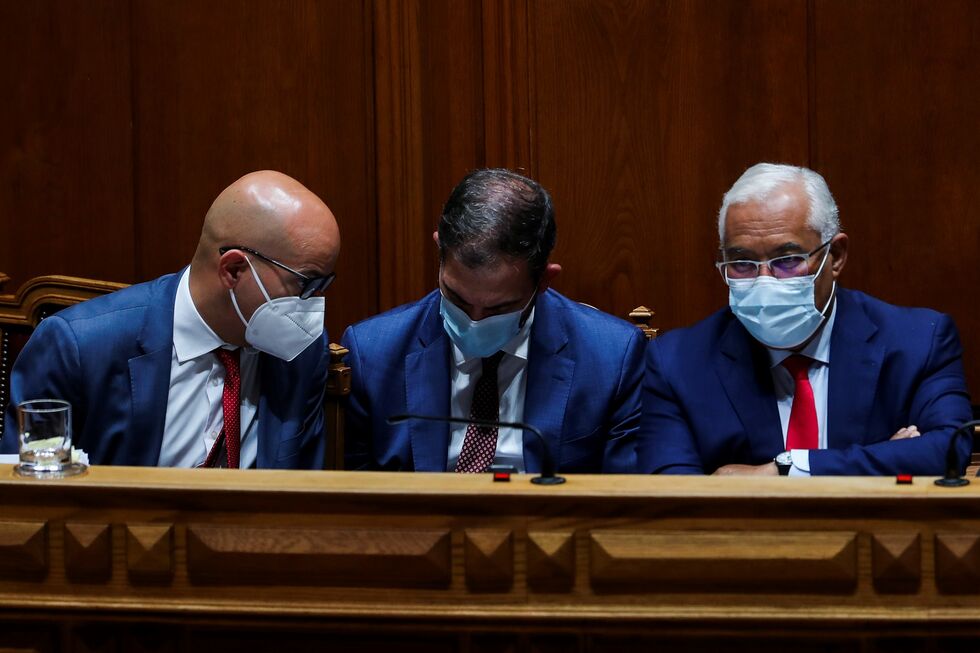 António Costa, Duarte Cordeiro e João Leão