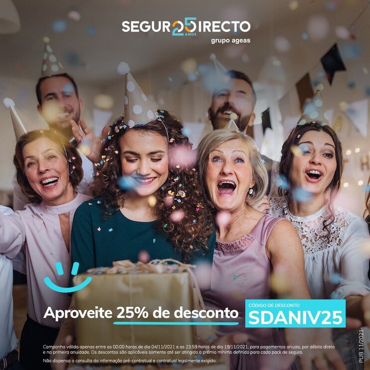 A Seguro Directo faz 25 anos e celebra com Clientes, Parceiros e Consumidores