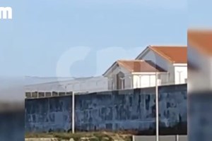 Homem tenta arremessar objetos para dentro da prisão de Custóias