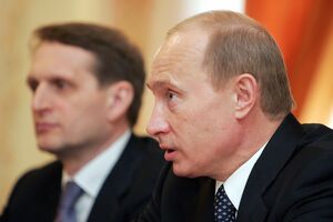 Vladimir Putin e Sergei Naryshkin