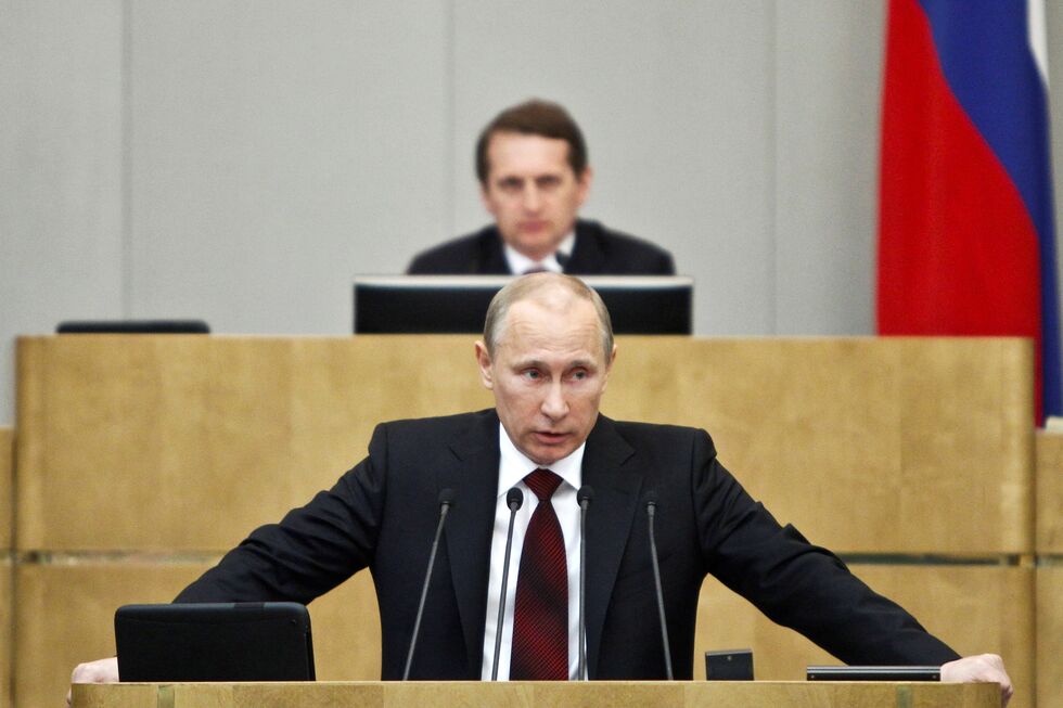 Vladimir Putin e Sergei Naryshkin