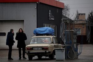 Residentes em Mariupol