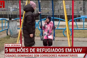 Mais de 5 milhões de refugiados chegaram à cidade ucraniana de Lviv