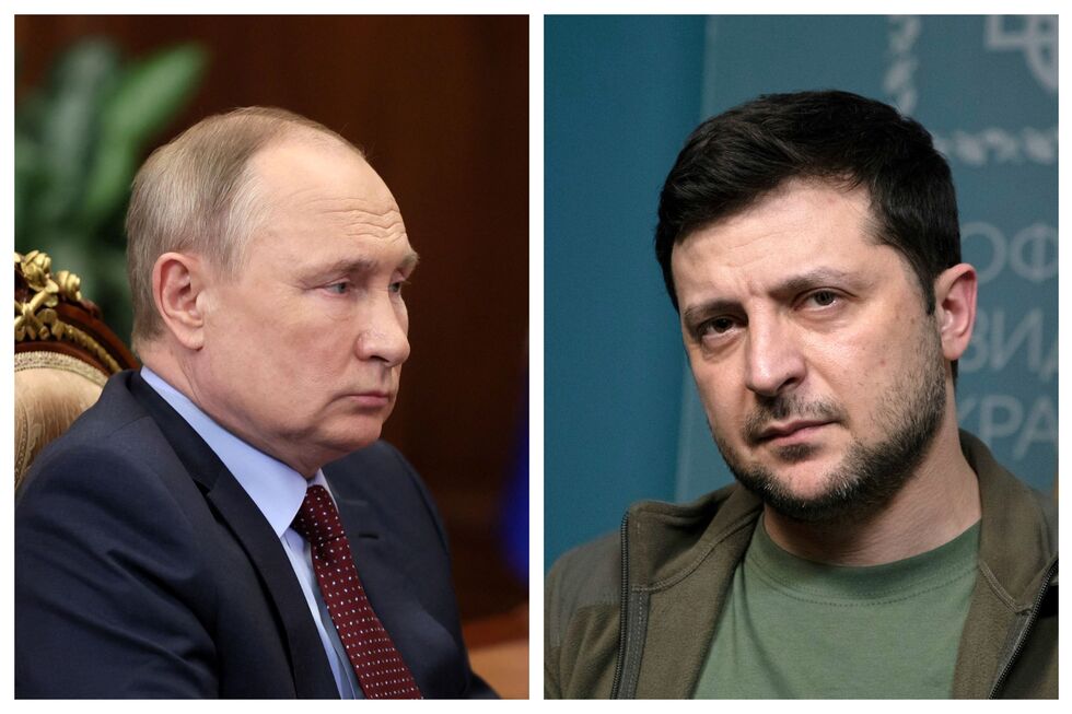Volodymyr Zelensky e Vladimir Putin