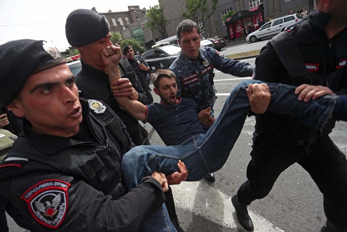 Protestos na Armenia - Foto pic