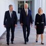 Joe Biden recebeu líderes da Finlândia e da Suécia na Casa Branca