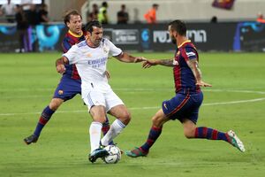Luís Figo no jogo: Lendas do Real Madrid vs Lendas do Barcelona 2021