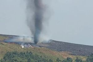 Vila Real: tornado de chamas e fumo durante incêndio