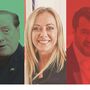Meloni, Berlusconi e Salvini: o que os une e tudo aquilo que os separa