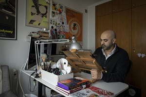 André Carrilho desenhou a sua visão do 1984. 'Tento servir o texto com ilustrações'