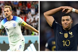 As figuras do Inglaterra - França: Harry Kane e Kylian Mbappé