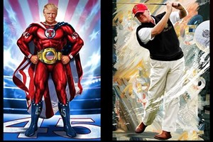 Cartas com Trump em formato super-herói esgotaram em horas