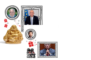 Prendas de Natal, de um político para outro