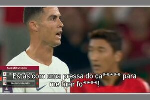 "Estás com uma pressa do c... para me tirar, f...": A reação de Ronaldo