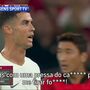 CMTV mostra o que Ronaldo disse ao ser substituído: 'Estás com uma pressa do c... para me tirar, f...'