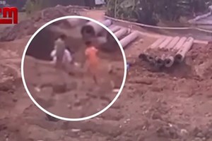 Menino de dez anos caiu em buraco no Vietname. Não é ouvido há 48 horas
