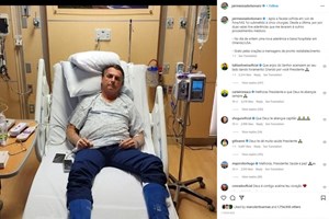 'Grato pelas orações'. Bolsonaro internado devido a 'obstrução intestinal'