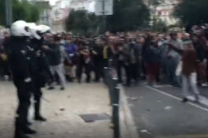 Lisboa. Manifestação pelo direito à habitação acabou em confrontos com a polícia