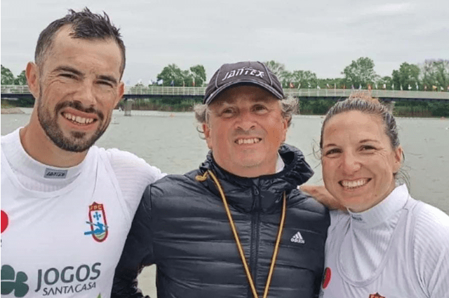 Kevin Santos e Teresa Portela campeões da Europa de K2 200 metros