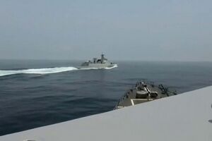 EUA mostram “manobra perigosa” de navio chinês no Estreito de Taiwan