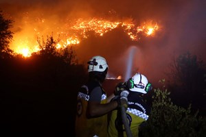 Cinco distritos em perigo máximo de incêndio