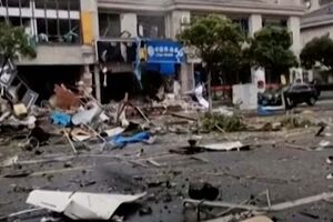 Explosão em restaurante na China faz um morto e deixa rasto de destruição 
