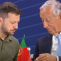 “Desculpem, vou ajudar”: Zelensky interrompe cimeira para ajudar Marcelo 