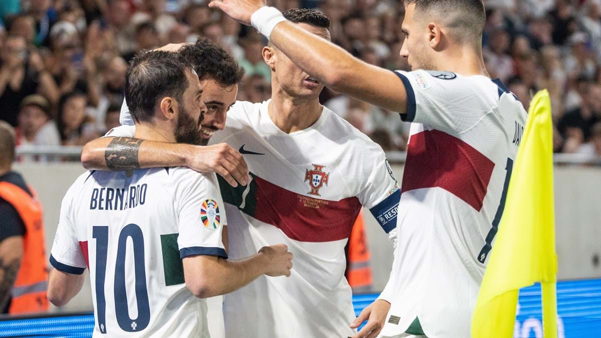 Cristiano Ronaldo brilha, e Portugal vence Eslováquia em jogo